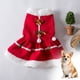 thumbnail image 1 of Christmas Dress Costume Pet Santa Claus Clothes Velvet Dresses Puppy Winter Cold Weather Coat Xmas Holiday Outfit Clothing Red Skirt Apparel, 1 of 6