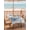 Gray, variant on Outdoor Tablecloth with Umbrella Hole and Zipper, Coastal Christmas Rectangle Table Cloth 60x120 Inch Waterproof Tablecloth, Beach Coral Snowman Xmas Tree Blue Wood Picnic Table Cover for Patio