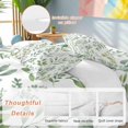 thumbnail image 2 of King 4 Piece Bedding Set Spring Countryside Green Leaves Soft Breathable Duvet Cover and Pillowcase, Farm Plants Duvet Cover Set Bed Sheets for Bedroom Dormitory Guest Room, 2 of 9