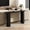 Black, variant on Fluted 55'' Rustic Solid Wood Console Table, Semicy Linder Narrow Farmhouse Entry Table Behind Couch for Foyer Entrance Living Room Hallway