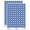 Dark Blue, variant on Frog Toes Footprint 200+ Round Stickers - Orange - Gloss Finish - 0.50" Size