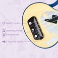 thumbnail image 2 of Hape Learn with Lights Electronic Ukulele Teaching Musical Instrument, Blue, 2 of 5