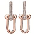 thumbnail image 1 of Elegant Horseshoe Earrings Jewelry Versatile Horseshoe Shape Earrings Ear Accessory Enhances Your Fashion Statement, 1 of 5