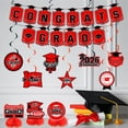 thumbnail image 2 of Red Theme LEJHVAQK 2026 Graduation Decorations Set: Large Class of 2026 Backdrop, Congrats Grad Banner, Balloon Arch & Hanging Swirls Kit, Complete Party Supplies, Set of 48, 2 of 16