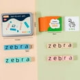 thumbnail image 3 of Wooden Matching Letter Game, Educational Word Toy, English Spelling Puzzle, Montessori Learning Toy, Vocabulary Training Game, Educational Toy For Kids, Letter Puzzle Game, 3 of 9