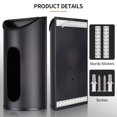 thumbnail image 2 of LRYYBTI Plastic Bag Organizer Gocery Bag Dispenser Trash Bag Holder for Storage Waterproof and Rustproof Wall Mount Bag Saver, Black, 2 of 7