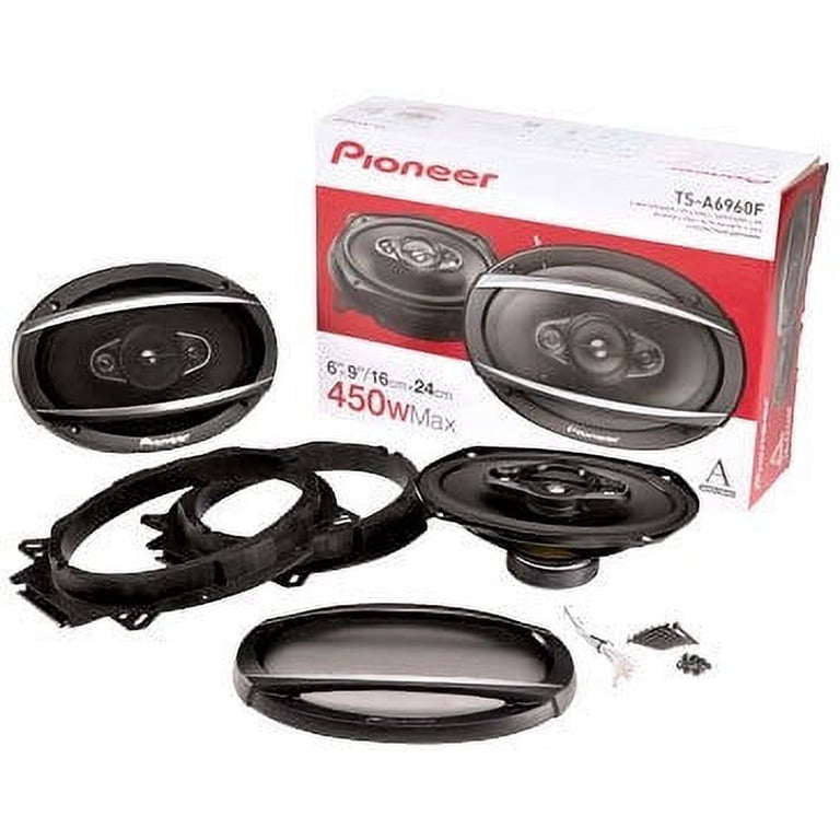 Pioneer 450 Watt Coaxial Car Speakers, Black, 6