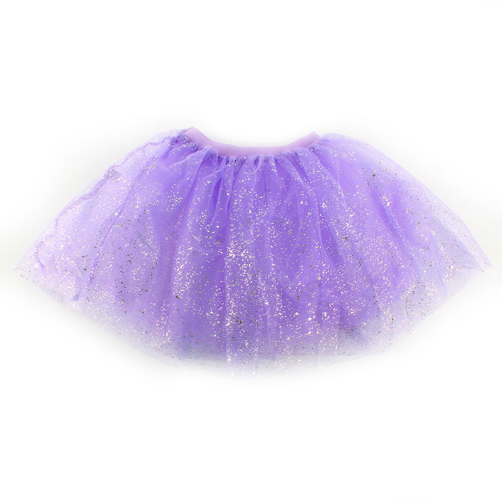 Baby Kid Girl Princess Star Sequin Party Dance Ballet Tutu Lace Mini Skirt 2-7 Y 
