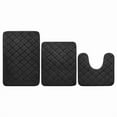 thumbnail image 4 of Mainstays Memory Foam Bath Mat Set Black, 4 of 5