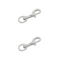 thumbnail image 1 of Yuarrent Gancho de doble extremo, perno de ojo giratorio de alta resistencia, hebilla a presión, gancho de buceo de Metal, accesorios de Blanco 2piezas, 1 of 1