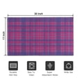thumbnail image 5 of Pink Purple Checkered Pattern Door Rugs,Washable Non Slip Door Mats Indoor,Decorative Door Mats,Entry Mat Indoor for Entrance,Bedroom,Kitchen,Bathroom,17"x30", 5 of 6
