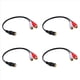 thumbnail image 1 of 4X Chapado en de 3,5 mm Jack Hembra A 2 Hembra Jacks Estereo Adaptador Divisor de Audio (15cm) Negro, 1 of 4