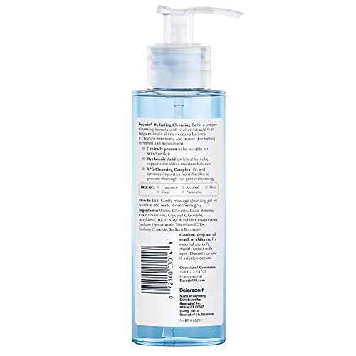 Hydrating Cleansing Gel, Daily Facial Cleanser Formulated with Hyaluronic Acid, 6.8 Fl Oz Walmart.com