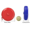 thumbnail image 3 of LZYMSZ 12 Pack Retractable Tape Measure Soft Push Button Measuring Tape Pocket 60 Inch / 150cm Dual Sided for Cloth Body Tailor Sewing Craft Fabric (Red, Blue, Yellow), 3 of 6
