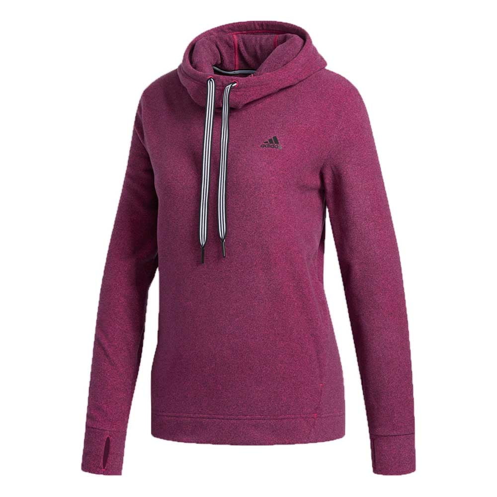 Adidas Women Fleece Hooded Sweatshirt 1213664 Purple M