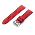 thumbnail image 1 of CRAFTER BLUE UX05 Curved End Watch Band Rubber Strap Replacement for All 22mm Width Lug Watches, Red with Black Thread, 1 of 6