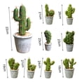 thumbnail image 7 of Cheer.US Artificial Succulent Plants Faux Cactus Decorative Faux Succulents Potted Fake Cactus Cacti with Gray Pots Rock Sand Included Artificial Faux Cactus for Bathroom/Home Decor House Decorations, 7 of 7