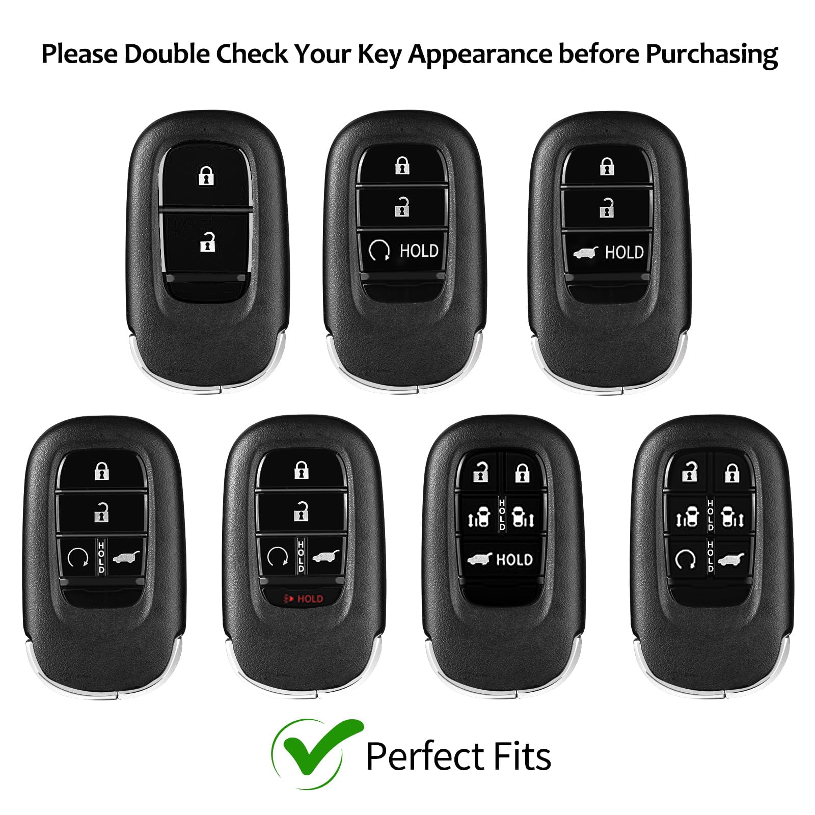 Key Fob Cover Compatible with Honda,Real Carbon Fiber Key Fob Case fits for Honda Civic Type R Key Shell fits for Accord Civic HR-V CR-V Pilot Sport SI EX EX-L Accessories 2023 2024