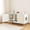 White, variant on Choco Moon 43-In Cat Litter Box Enclosure w/ Rooms & 2 Sisal Scratching Mats, Indoor Cat House, Cat Condo, Pet Furniture-Natural
