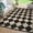 Black Coffee, variant on Towallmark 9x12ft Waterproof UV Resistant Reversible Plastic Outdoor Rug – Modern Geometric Patio Mat, Foldable Portable Easy Clean, for Deck, Camper, Balcony, Garden, Grey/White
