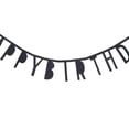thumbnail image 4 of Happy Birthday Black Letters Pattern Felt Banner Birthday Party Decor Bunting Banner Party Garland Banner, 4 of 8