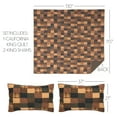 thumbnail image 4 of VHC Brands Patriotic Patch 3 Piece Queen Quilt Set Country Patchwork Design, Deep Red and Navy, 4 of 10