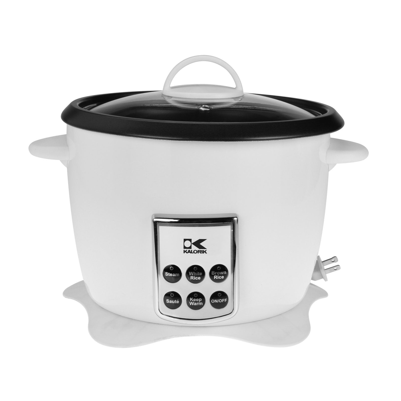 Kalorik White Multifunction Digital Rice Cooker with Retractable Power
