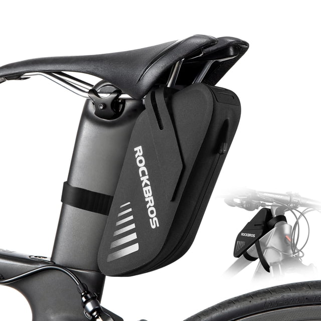 Bolsa de asiento de bicicleta ROCKBROS impermeable de 0,6 L para bicicletas de montaña