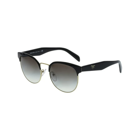 Prada Women's Gradient PR61TS-1AB0A7-54 Black Round Sunglasses