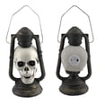 thumbnail image 1 of LED Skull Lantern Glowing Eyes Creepy Hanging Lamp Halloween Decor props, 1 of 8