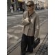 thumbnail image 4 of Abrigos elegantes de lana para mujer, Chaqueta corta holgada informal con doble botonadura y cuello alto, ropa de abrigo para viaje, otoño e invierno, 2024, 4 of 5
