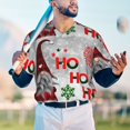 thumbnail image 5 of KLL Cute Santa for Men's Baseball Shirts,Short Sleeve Casual Shirts Button Down Shirt for Men Beach Summer Wedding Shirt-XX-Large, 5 of 7