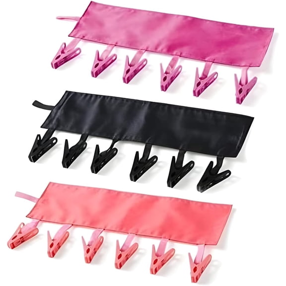 3pcs Travel Hangers Foldable for Suitcase Clothespin Travel Portable Folding Clothes Drying Hanger with 6 Clips