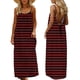thumbnail image 3 of TaTaai Women's Casual Maxi Sundress Sleeveless Striped Backless Spaghetti Strap Flowy Summer Dress Long Beach Cover Up Dress Gift, 3 of 9