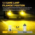 thumbnail image 4 of AUXITO H11 H8 H16 LED Fog Light Bulbs, 3000K Golden Yellow Light, With CSP LED Chips, 300% Brighter, IP65 Waterproof, Non-polarity, Pack of 2, 4 of 10