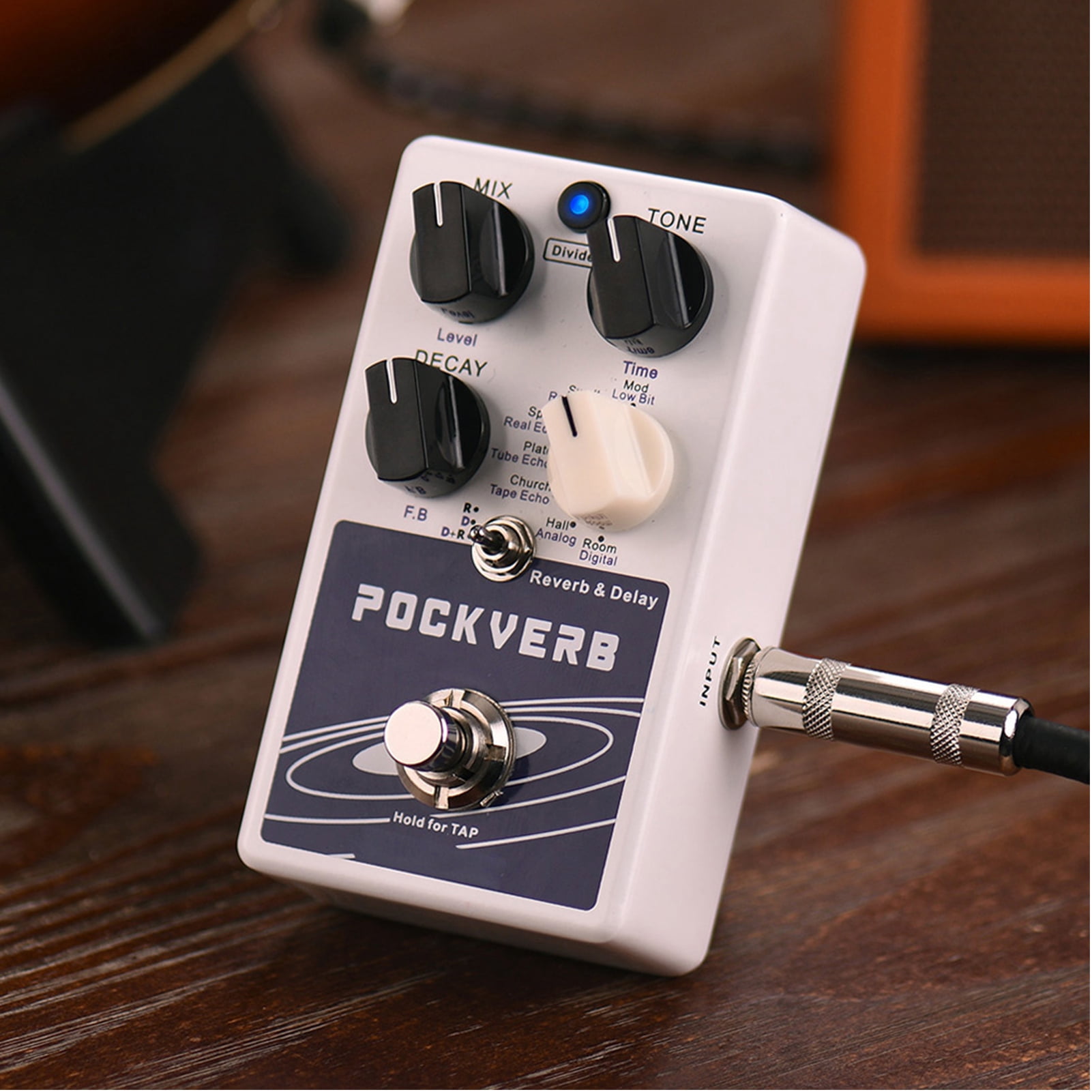 reverb effect pedal Effect ammoon POCKVERB Reverb & Delay Guitar Effect Pedal 7 Reverb Effects + 7 Delay Effects With Tap Tempo Function True Bypass