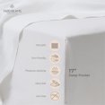 thumbnail image 3 of FABDREAMS Organic Linen Queen Fitted Sheet & Pillowcase Set | Linen Fitted Sheet Queen | Cooling Fitted Sheet | 1 Fitted Sheet Queen Size, 2 Queen Pillowcases | Organic Fitted Sheets Queen | White, 3 of 6