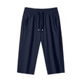 thumbnail image 2 of Dolkfu Mens Shorts Athletic Drawstring Bermuda Shorts Elastic Waist Quick Dry 5 Inch Inseam Shorts Men 3X, 2 of 8