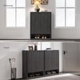 thumbnail image 6 of ZHOUB Shoe Cabinet 44" Tall Large Storage Organizer Modern Shoe Rack with Doors & 4 Shelves Mid Century Free Standing 6-Tier Cabinet for Entryway Hallway Living Room Closet (1PCS), 6 of 9