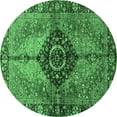 thumbnail image 1 of Ahgly Company Indoor Round Persian Emerald Green Traditional Area Rugs, 8' Round, 1 of 4