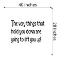 thumbnail image 4 of Elephant Circus Ring The Things That Hold You Down Lift You Up Zoo Africa Zebra Lion Safari Jungle Species Hippo Alligator Giraffe Tiger Wilderness Ideas Wall Decal Sticker - Size: 40 In X 28 In, 4 of 5
