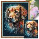 thumbnail image 1 of Kit Punto Cruz Con Perro Hilo Algodón Ecológico Bordado 14CT 40x53cm, 1 of 9