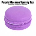 thumbnail image 2 of Purple Macaron Squishy Toy with Fast Rebound Pu Foam, Single Piece, Purple Design, for Relaxation And, Simulated Toy, 2 of 3