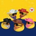 thumbnail image 5 of Ducks Figurine with Hat and Sunglasses Pool Bathroom Decoration Early Childhood Development Toy, 5 of 9