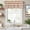 Grey Orange, variant on Orange Stripes Farmhouse Short Window Curtain Valances, Modern Minimalist Horizontal Ombre Lines Rod Pocket Kitchen Valances for Living Room Bedroom Bathroom Cafe 42" x 18"