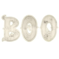 ​​ZCSKFIN 3 PCS BOO Wooden Halloween Charcuterie Board Set Fillable Serving Tray Rustic Decor Centerpiece for Indoor Kitchen Table Fireplace Seasonal Gatherings Festive Serving Solution​