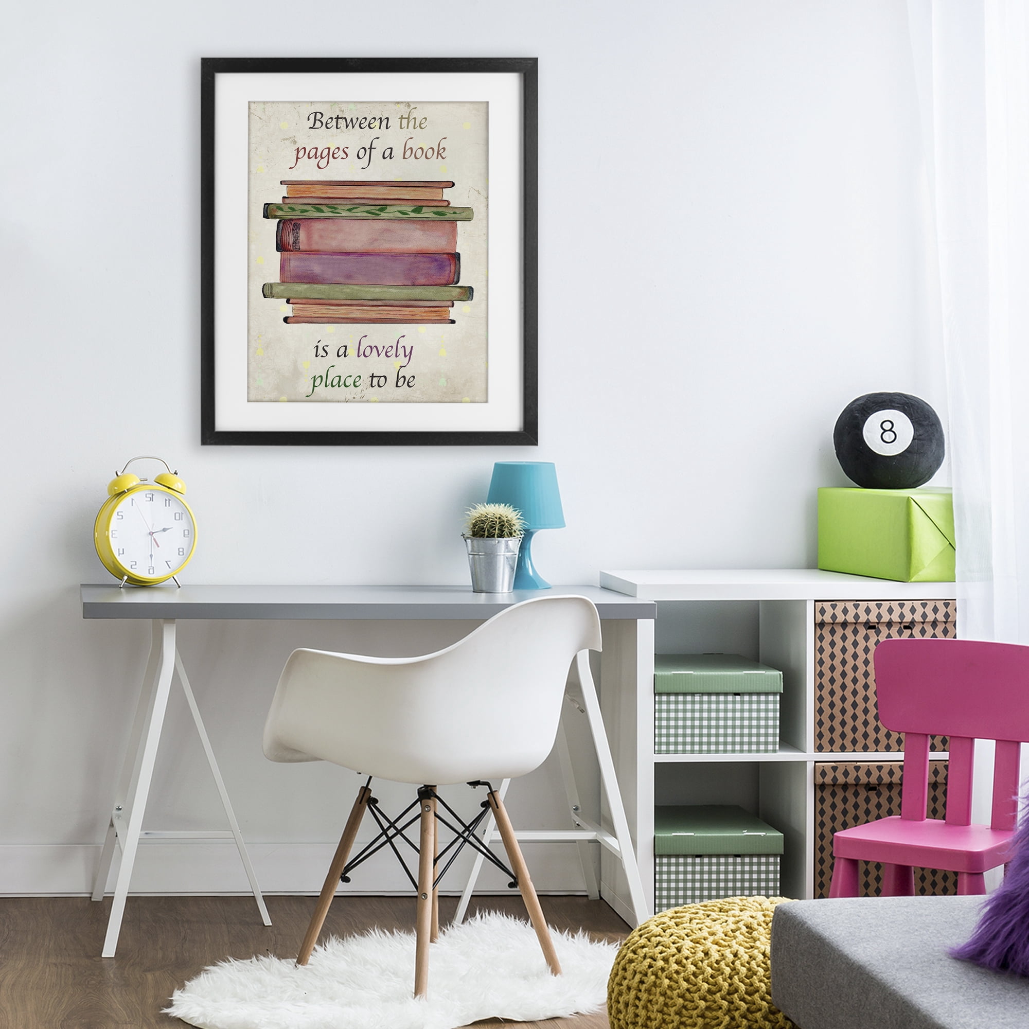 Stupell Industries Between Pages Of A Book Black Framed Print Under Glass, design by Julia Frost