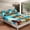 Blue, variant on Erosebridal Colorful RV Car Campfire Full Size Sheets, Camping Compass Bed Sheets for Men and Women, 4-Piece