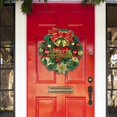 thumbnail image 3 of Guirnalda navideña de 30cm para puerta de Navidad, adornos colgantes, decoración de Feliz Navidad para el hogar, colgante de puerta de Año Nuevo, 2023, 3 of 4