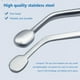 thumbnail image 5 of Soidarity Pinzas para párpados de acero inoxidable, pinzas pequeñas para limpieza de ojos, herramientas faciales portátiles con mango Type8 NO8, 5 of 6